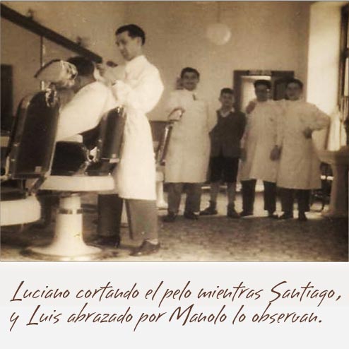 Luciano cortando
